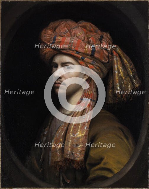 Self-portrait with turban. Creator: Vaillant, Wallerant (1623-1677).
