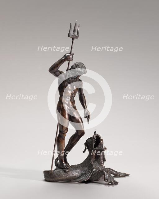 Neptune on a Sea Monster, c. 1500/1509. Creator: Severo Calzetta da Ravenna.