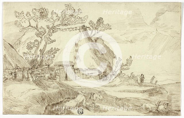 Farm Under Thatched Roofs, n.d. Creator: Unknown.