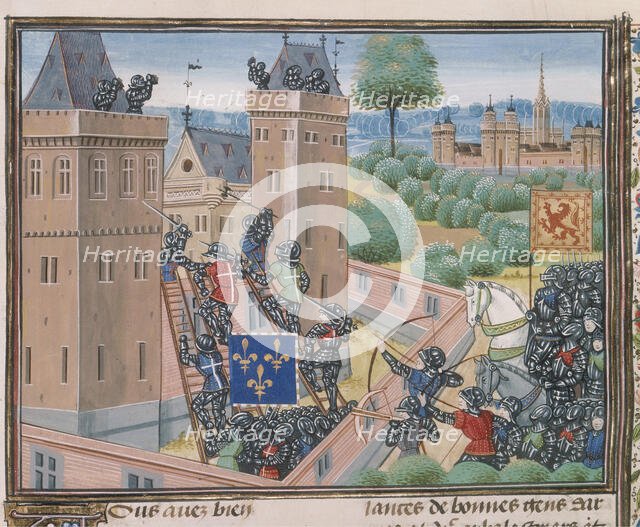 The capture of Wark Castle, c1460-c1480. Creator: Unknown.
