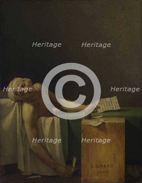 The Death of Marat, 1793. Artist: David, Jacques Louis (1748-1825)