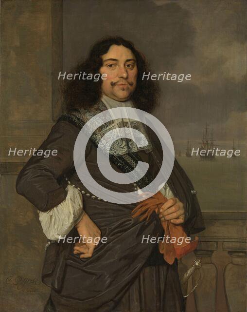 Jan van Nes (1631-80), Vice admiral of Holland and West-Friesland, 1666. Creator: Ludolf de Jongh.