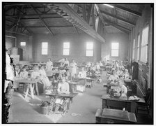 Mrs. Doyen's Red Cross workroom, between 1910 and 1920. Creator: Harris & Ewing.