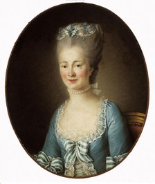 Portrait of a young woman. Creators: Elisabeth Louise Vigee-LeBrun, Francois Hubert Drouais.