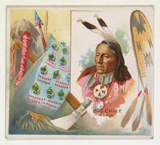Big Chief, Ponca, from the American Indian Chiefs series (N36) for Allen & Ginter Cigarett..., 1888. Creator: Allen & Ginter.