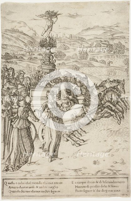 The Triumph of Love, 1470/90. Creator: Francesco Rosselli.