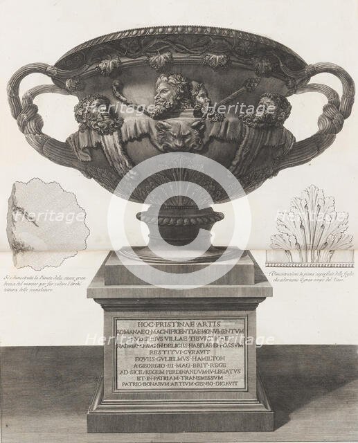 The Warwick Vase, 1778-80. Creators: Giovanni Battista Piranesi, Francesco Piranesi.