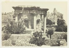 The Circular Temple, Baalbec, 1857. Creator: Francis Frith.