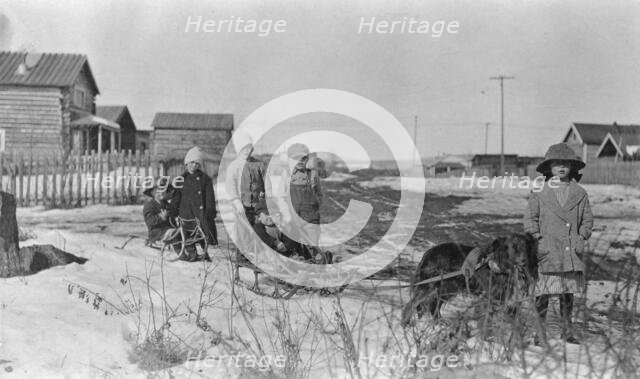 White children playing, between c1900 and c1930. Creator: Unknown.