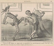Fureur de Monsieur Cobden ..., 19th century. Creator: Honore Daumier.