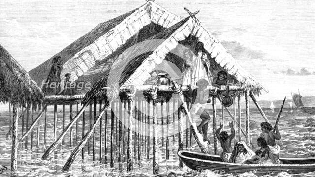 ''Embarkation of Guajiros; A Visit to the Guajiro Indians of Maracaibo, Venezuela', 1875. Creator: A Goering.