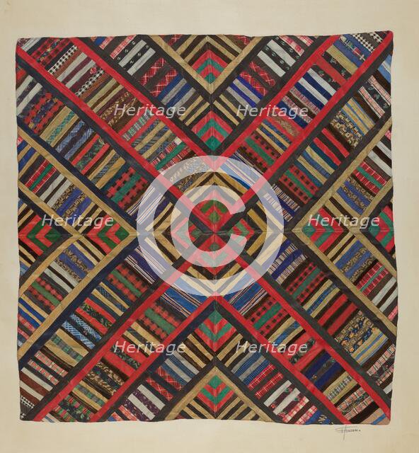 Bedspread, 1935/1942. Creator: Esther Hansen.