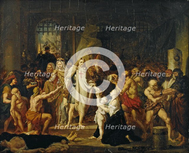 Saint Louis à Damiette, c.1819. Creator: Pierre Nolasque Bergeret.