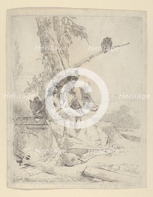 The Family of the oriental Peasant, from the Scherzi, ca. 1740. Creator: Giovanni Battista Tiepolo.