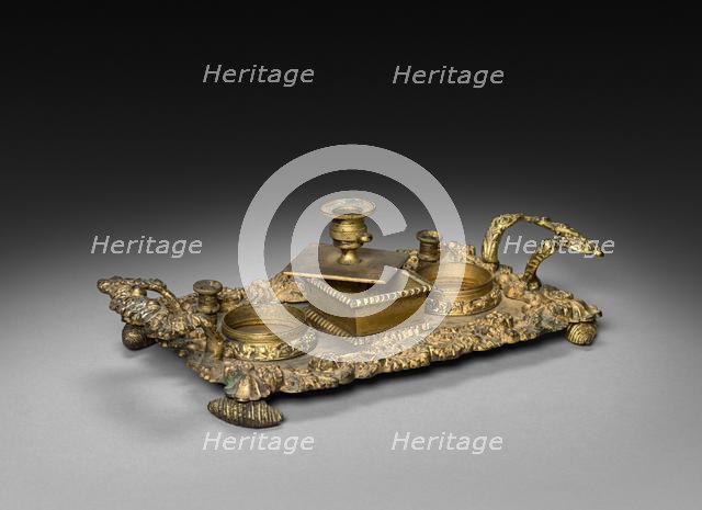 Inkwell, 1825-1850. Creator: Unknown.