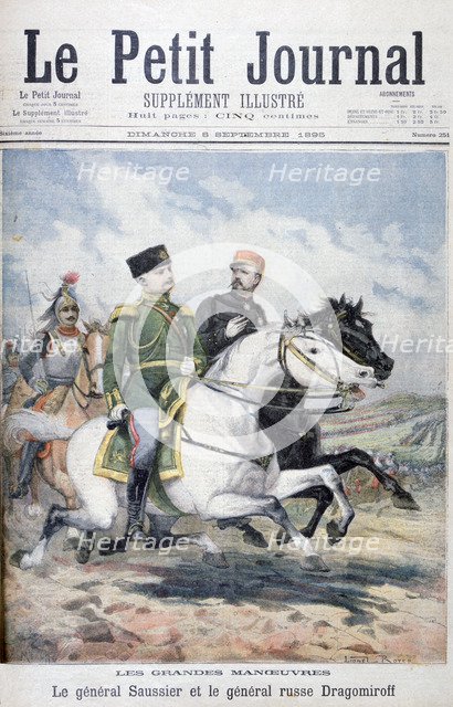 French General Saussier and Russian General Dragomirov, 1895. Creator: F Meaulle.