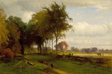 Landscape with Cattle (image 2 of 2), 1869. Creator: George Inness.