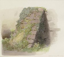 Sloping wall pier of a substructure in Kronberg, 1878. Creator: Carl Theodor Reiffenstein.