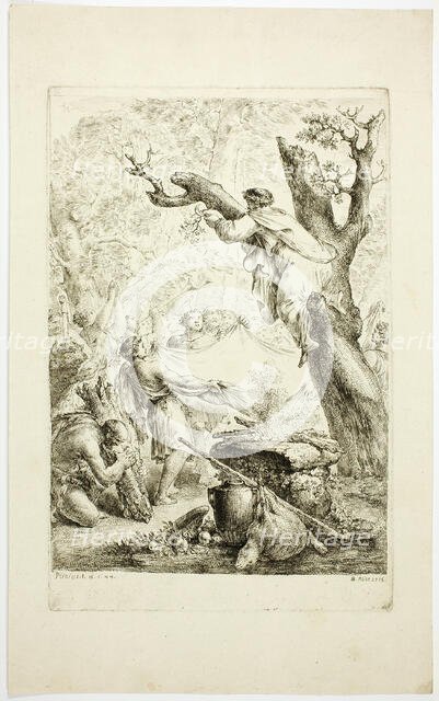 Scene from Pliny, 1776. Creator: Christian Bernhard Rode.