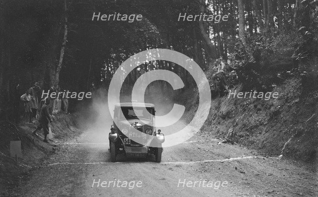 Riley taking part in a motoring trial, c1930s. Artist: Bill Brunell.