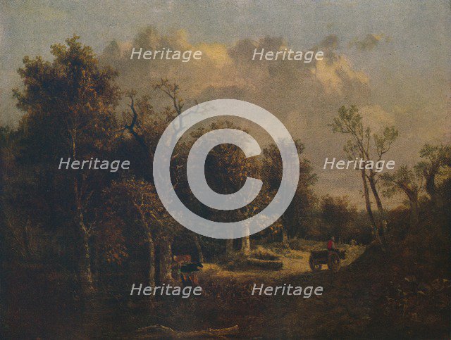'The Edge of the Forest, with Farm Cart and Cattle', c1811. Artist: John Crome.