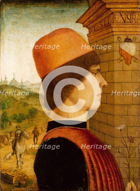 Portrait of a Man, possibly Matteo di Sebastiano di Bernardino Gozzadini, 1494(?). Creator: Maestro delle Storie del Pane.