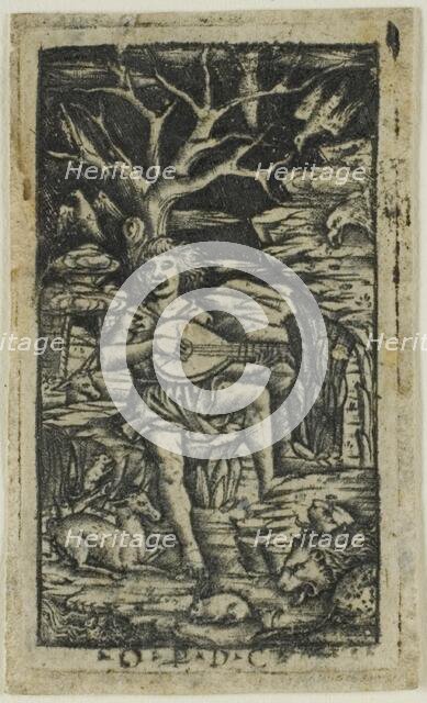 Orpheus Charming the Animals, 1490/1510. Creator: Peregrino da Cesena.