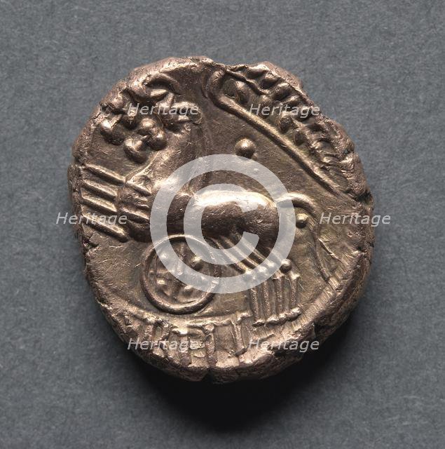 Cunobeline Stater (reverse), c. 10-40 A.D.. Creator: Unknown.