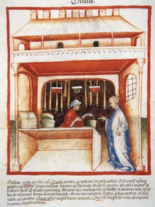 Musk selling, 14th century.  Creator: Unknown.