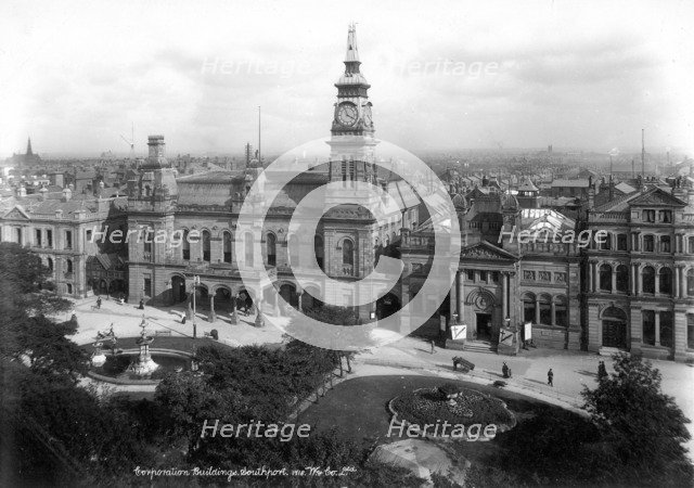 Atkinson Free Library, Southport, Lancashire, 1890-1910. Artist: Unknown