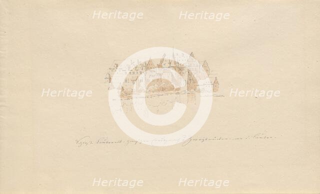 Schloss Lauter zwischen Creutznach u. Zweibrücken an d. Lauter. Creator: Julius von Leypold.