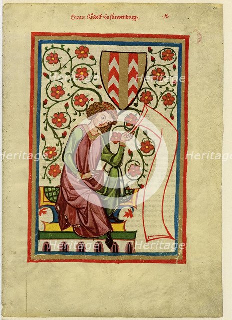 Rudolf II of Fenis (From the Codex Manesse), Between 1305 and 1340. Artist: Anonymous  