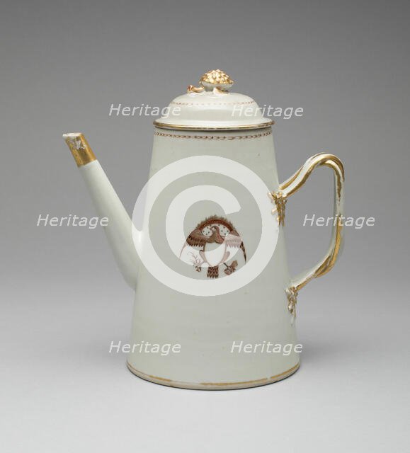 Coffee Pot with Cover, c. 1795. Creator: Unknown.