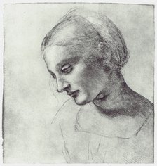 'The Head of a Madonna', c1484-1486. Artist: Leonardo da Vinci