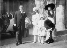 Geo. Gould & family at Helen's wedding, 1913. Creator: Bain News Service.