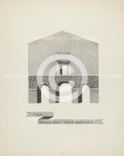 Mision San Juan Bautista, 1935/1942. Creator: James Jones.