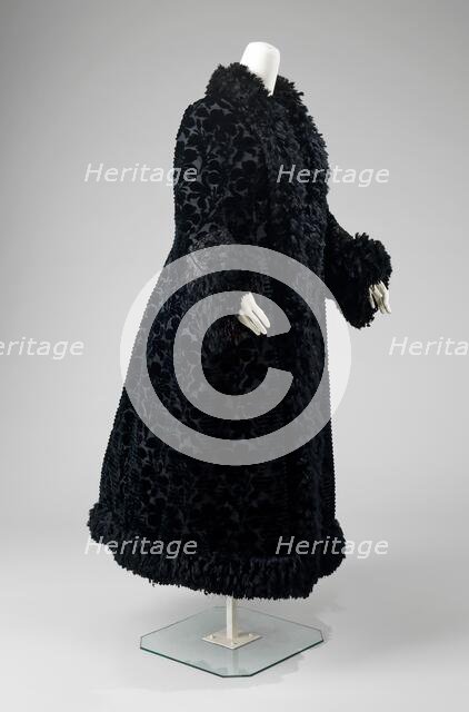 Evening coat, French, 1888-90. Creator: Emile Pingat.