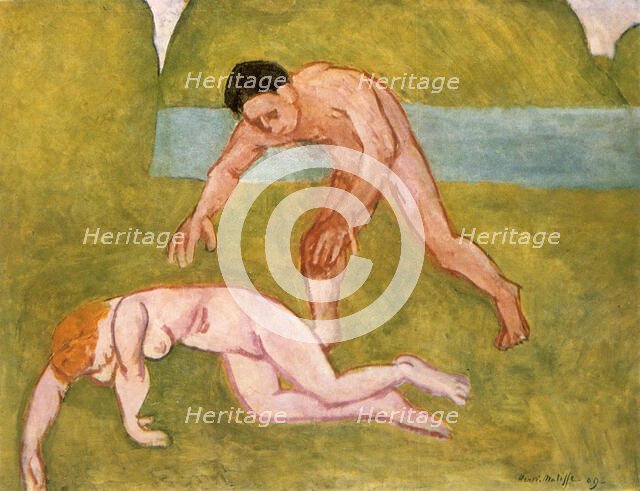 'Nymph and Satyr', 1908. Creator: Henri Matisse.