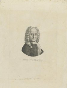 Portrait of the composer Benedetto Marcello (1686-1739) , c. 1795. Creator: Riedel, Carl Traugott (1769-c. 1832).