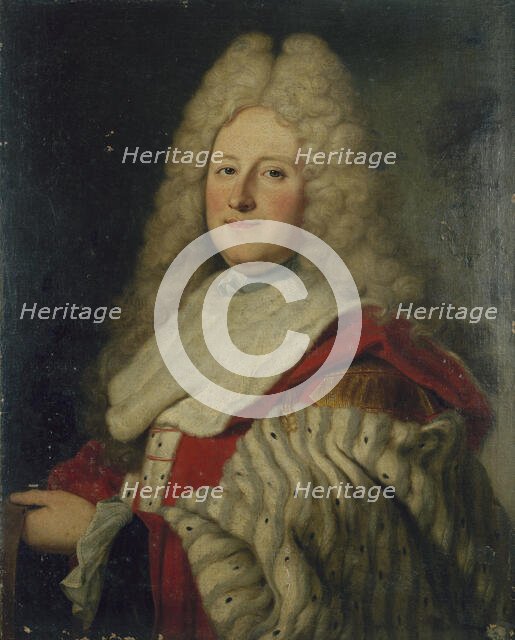 Portrait of a President à mortier in the parliament of Paris, c1700. Creator: Unknown.
