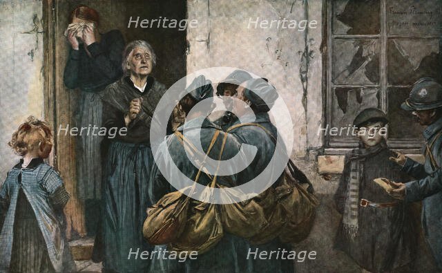 'Le Recit (Noyon, mars 1917)', 1917. Creator: Francois Flameng.