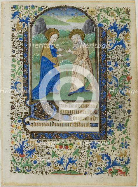 The Visitation, from a Book of Hours, 1440s. Creator: Unknown.