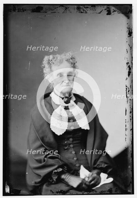Mrs. Margaret Eaton, (Peggy O'Neill), old lady, between 1870 and 1880. Creator: Unknown.