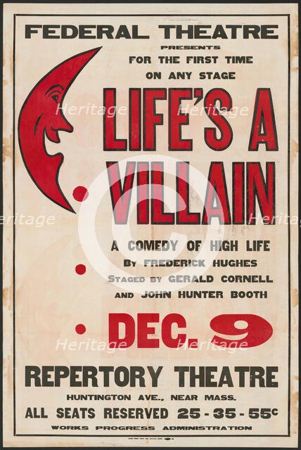 Life's a Villain, Boston, 1936. Creator: Unknown.