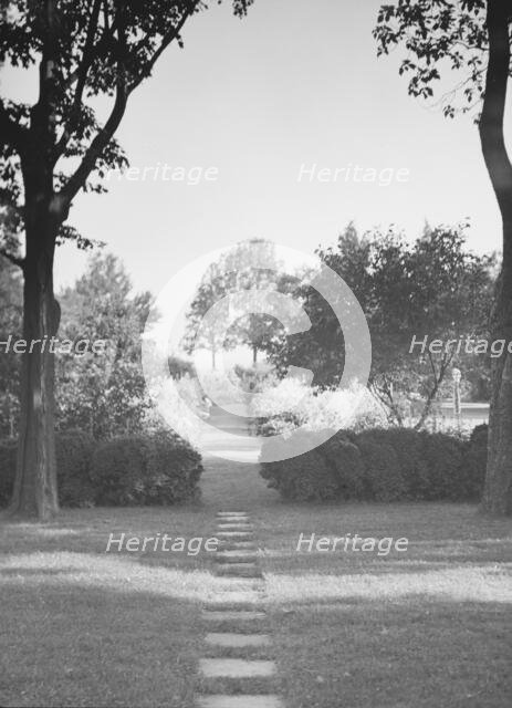 Griffin or Nissen Garden view, 1931 June 14. Creator: Arnold Genthe.