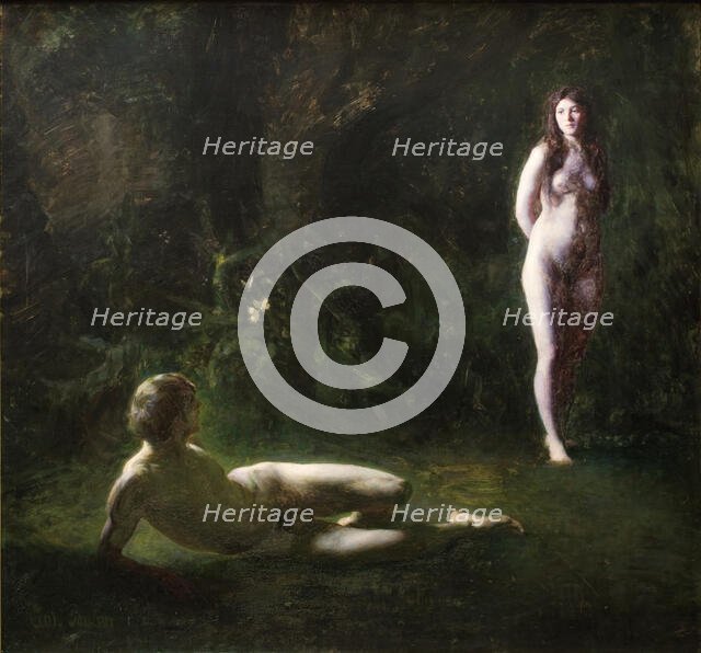 Adam and Eve, 1887. Creator: Paulsen, Julius (1860-1940).