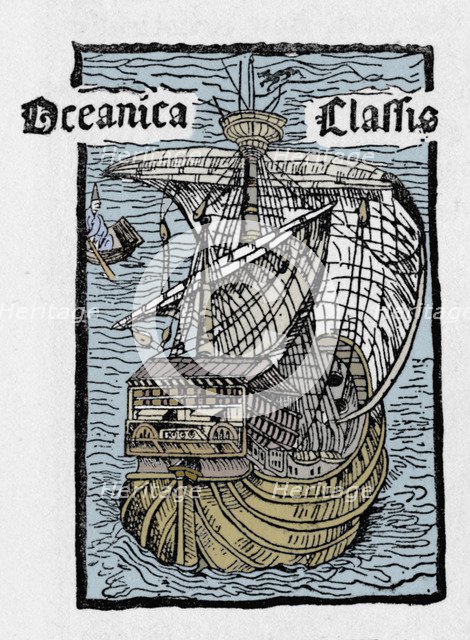 Columbus's Ship, The Santa Maria, (1493), 1912. Artist: Unknown.