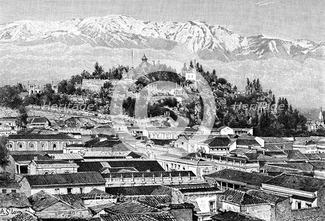Santiago, Chile, 1895. Artist: Unknown