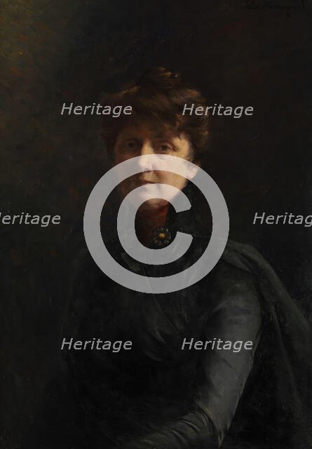 Self portrait, 1911. Creator: Asta Norregaard.