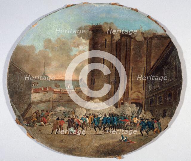 Storming of the Bastille, July 14, 1789. Creator: Unknown.